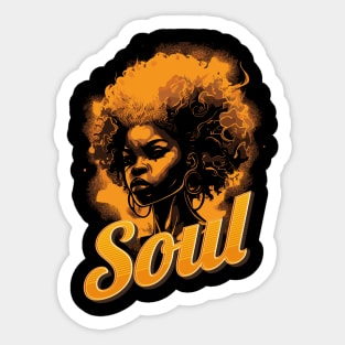 Funk And Soul 80s Music Sticker